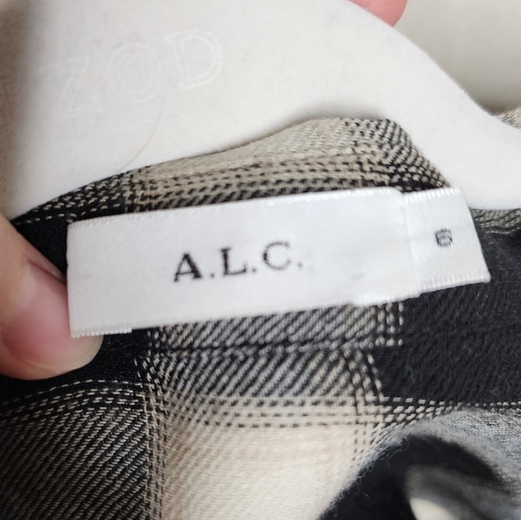 A.L.C. Plaid Button Down Top 6 - Picture 4 of 6